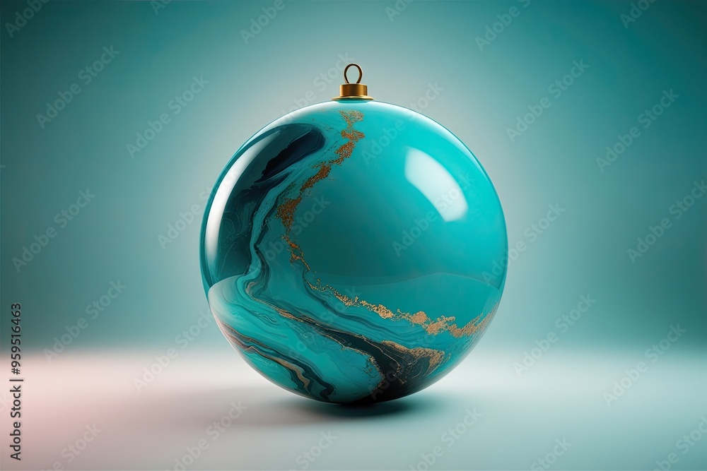 Turquoise 3D Orb Abstract Fantasy Artwork Design Turquoise 3D Orb Abstract Fantasy Artwork Design