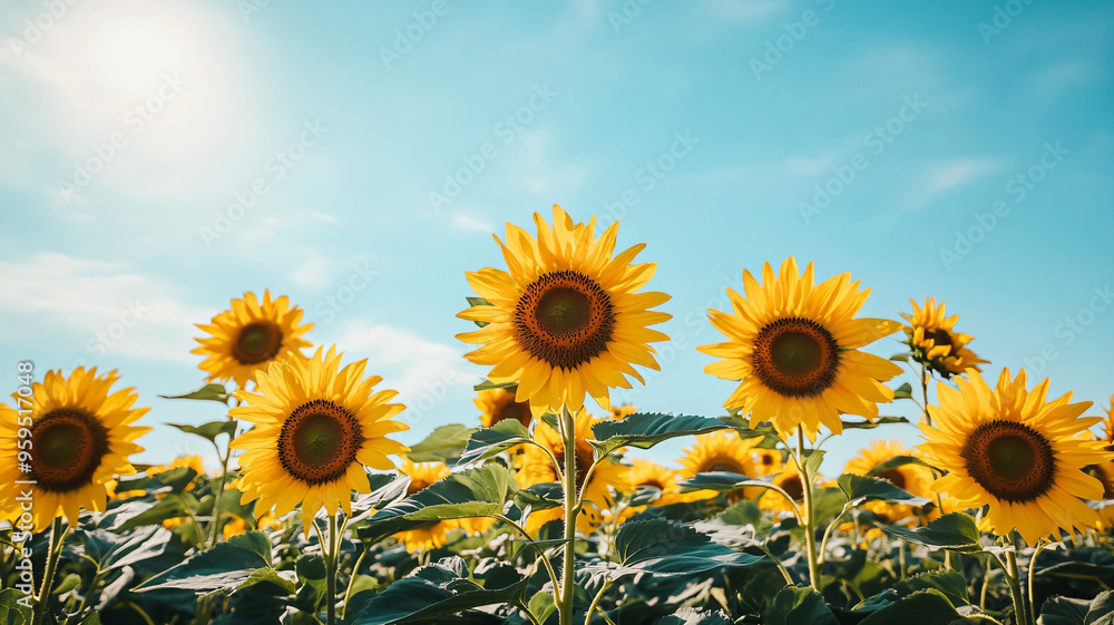 Obraz premium field of sunflowers