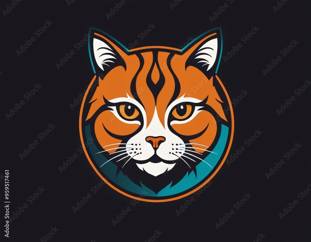 Cat icon. Cute cat. Wild animal. Mascot. Character design. Kitten. Animal sign. Veterinary clinic icon. Logo Cartoon cat. Panther logo. Stylish animal logo. Wild cat. AI generated image Cat icon. Cute cat. Wild animal. Mascot. Character design. Kitten. Animal sign. Veterinary clinic icon. Logo Cartoon cat. Panther logo. Stylish animal logo. Wild cat. AI generated image