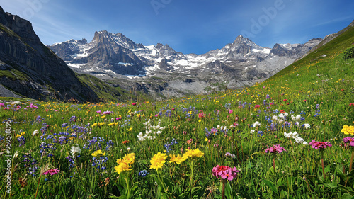 meadow with flowers