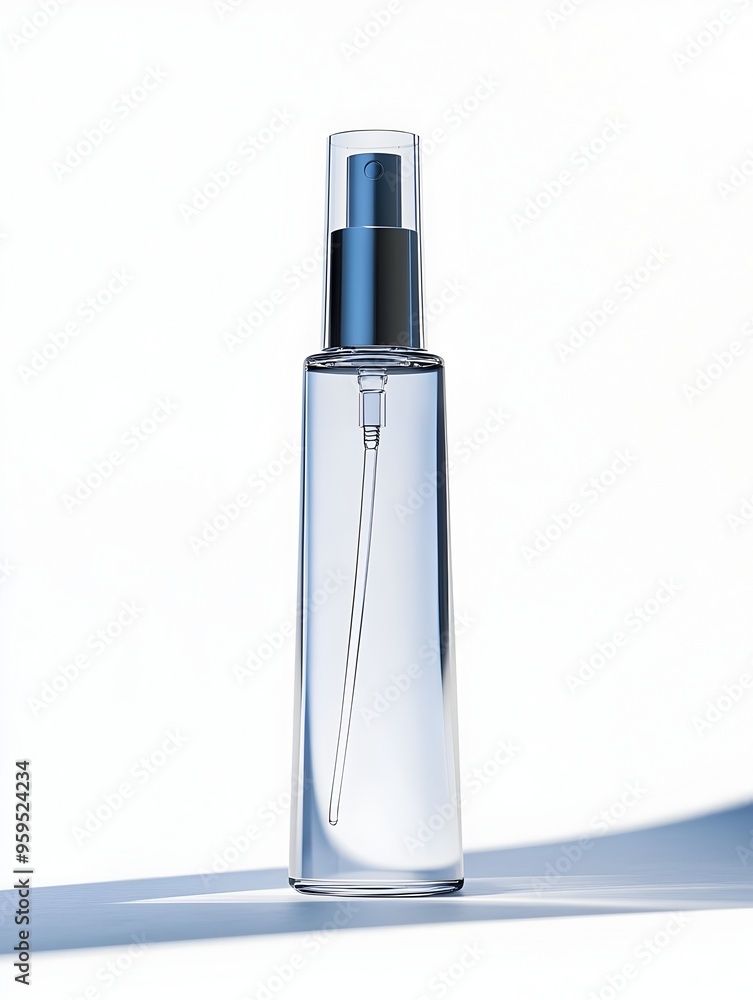 Elegant Facial Mist Bottle on Clean White Background Elegant Facial Mist Bottle on Clean White Background