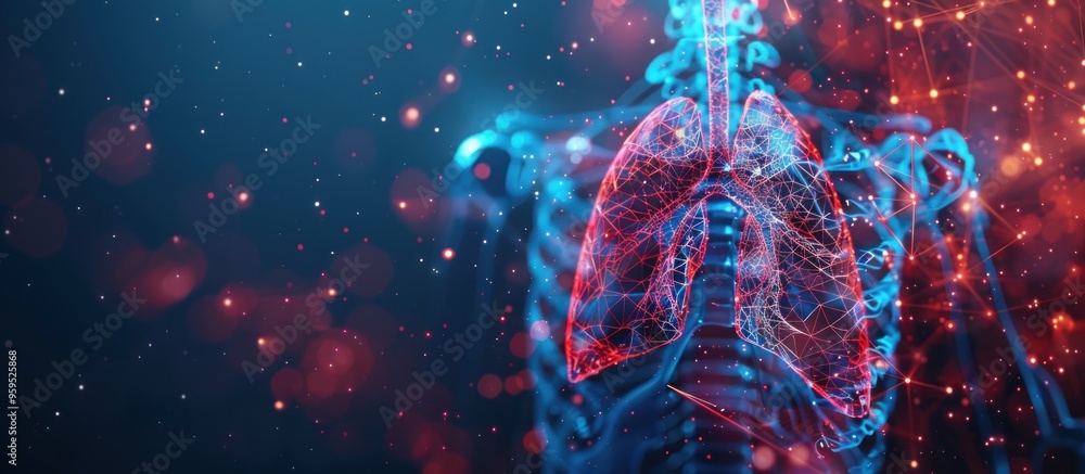 Digital Illustration of Human Lungs Digital Illustration of Human Lungs