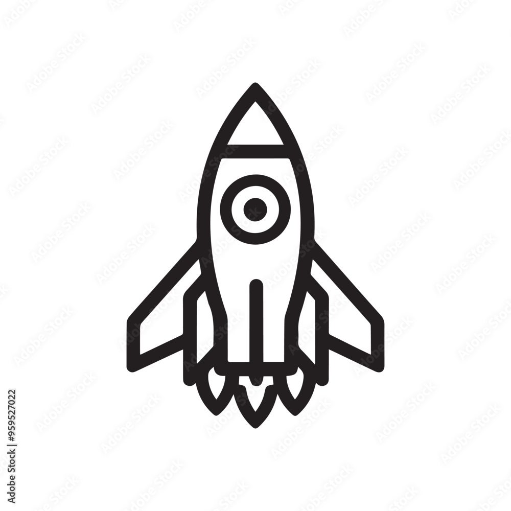 Simple Rocket Illustration With Minimalistic Design Elements
Simple Rocket Illustration With Minimalistic Design Elements