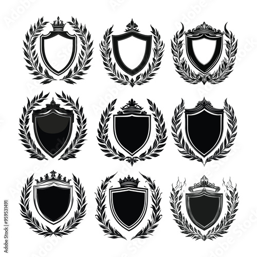 Royal shields badges shilhutti