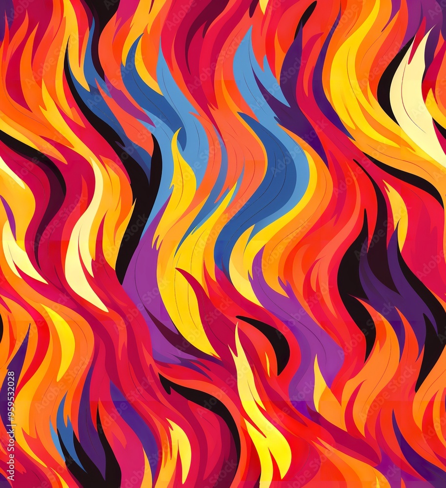 Close-Up Image of Flames Burning Against a Black Background Close-Up Image of Flames Burning Against a Black Background
