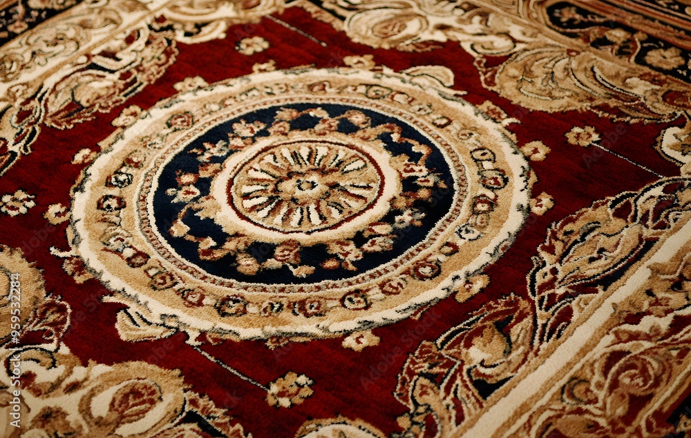 Obraz premium 36. **Full-size classic Oriental rug design with a seamless array of intricate medallions and borders**