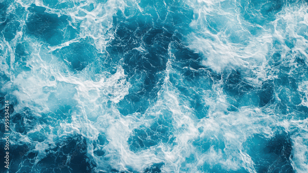 Aerial drone view of waves Aerial drone view of waves