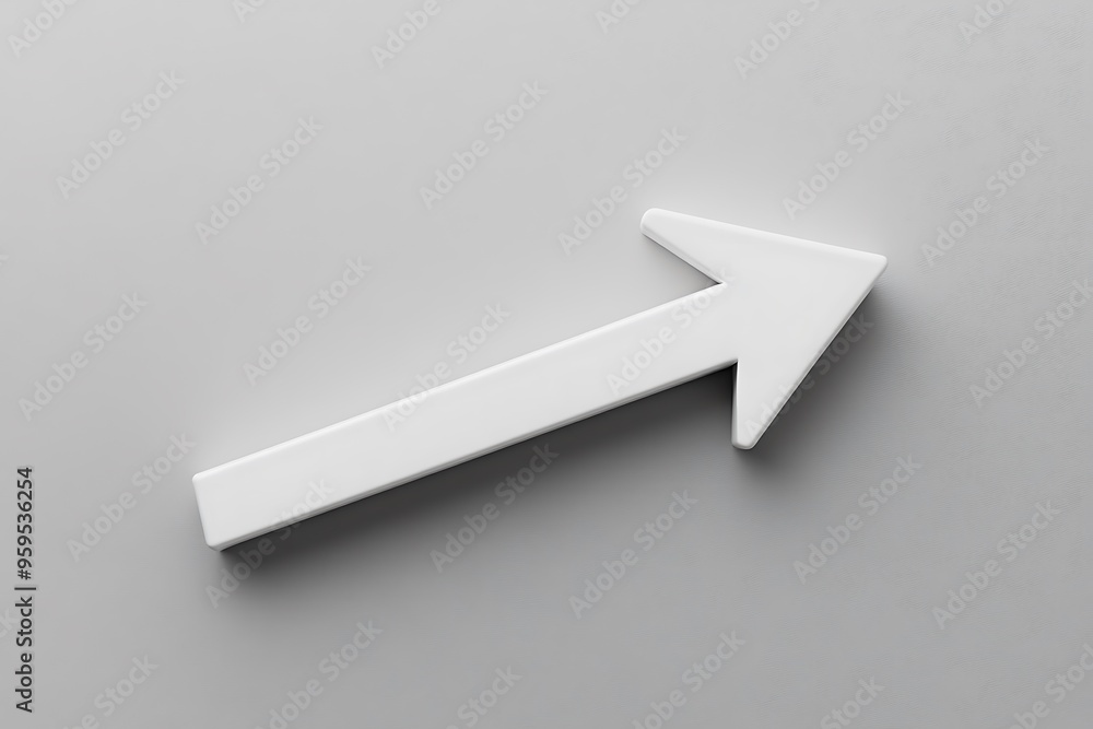 White Arrow on Gray Background White Arrow on Gray Background