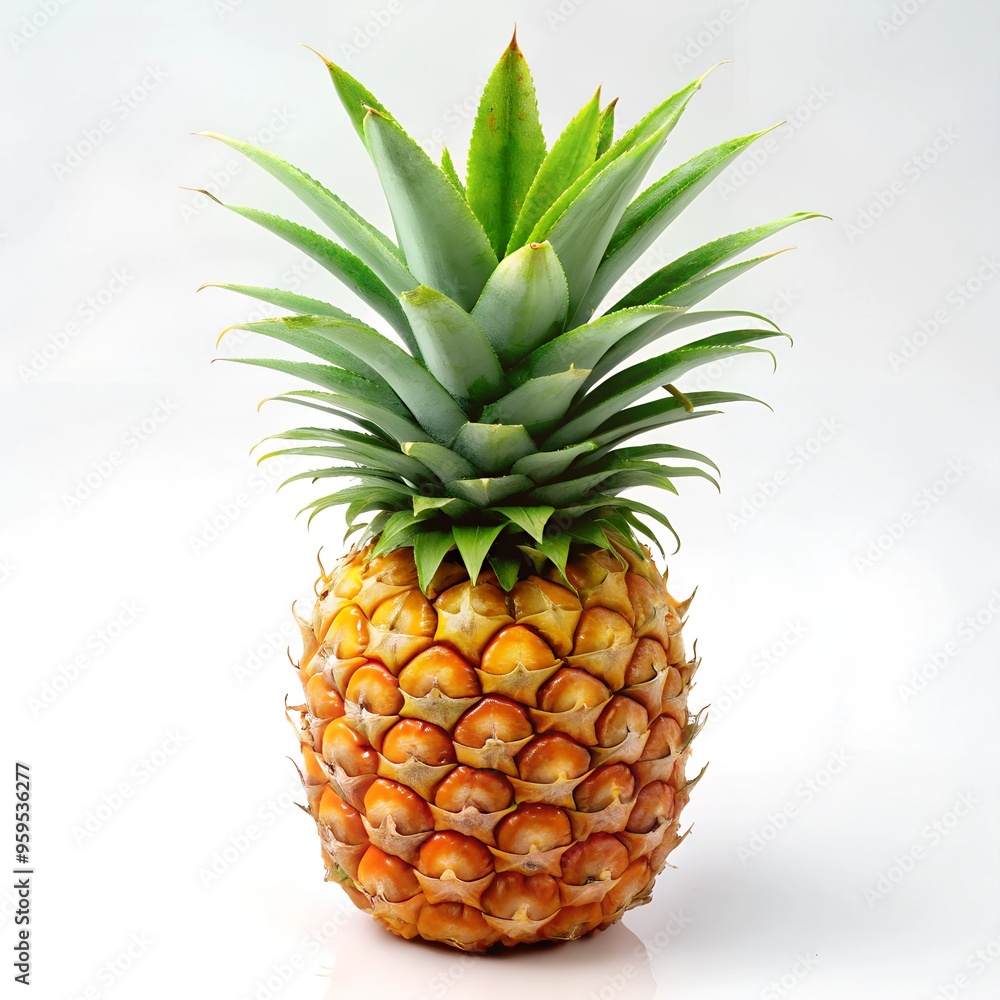 Fototapeta premium pineapple on white background