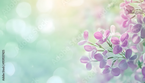 Soft watercolor splashes or strokes in muted tones, offering an artistic yet understated look