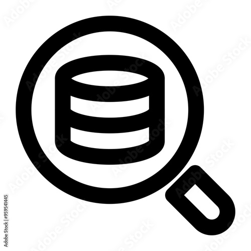 analytical, database, data, analysis, data warehouse outline icon