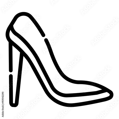 high heels Line Icon