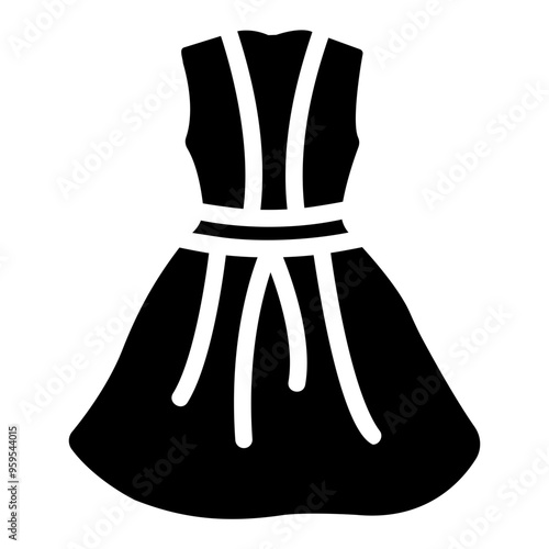 midi dress Solid icon