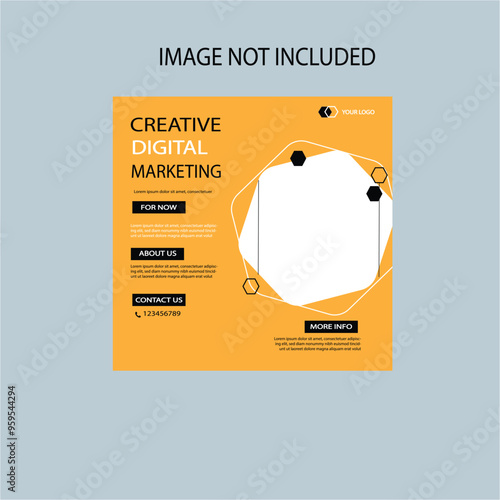 fashion model creative minimal social media marketing design