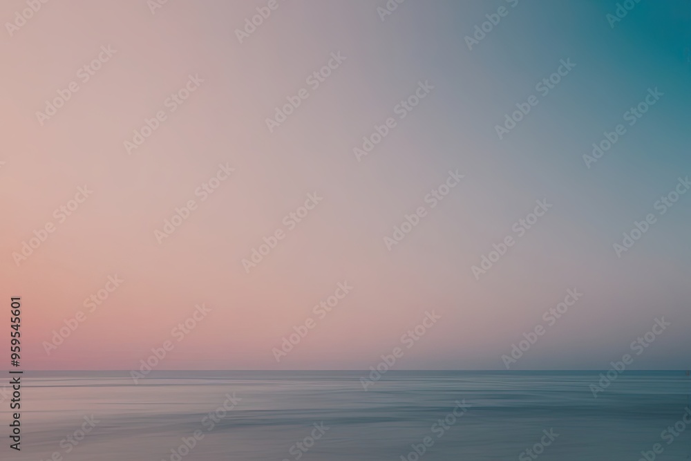Obraz premium Stunning Blush and Ocean Blue Gradient Overlay with Elegant Design and Eye-Catching Impact