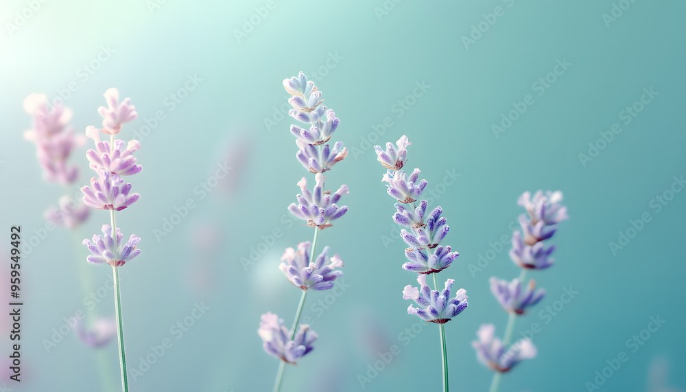 Obraz premium A single pastel color, such as mint green or lavender, providing a soothing and simple backdrop