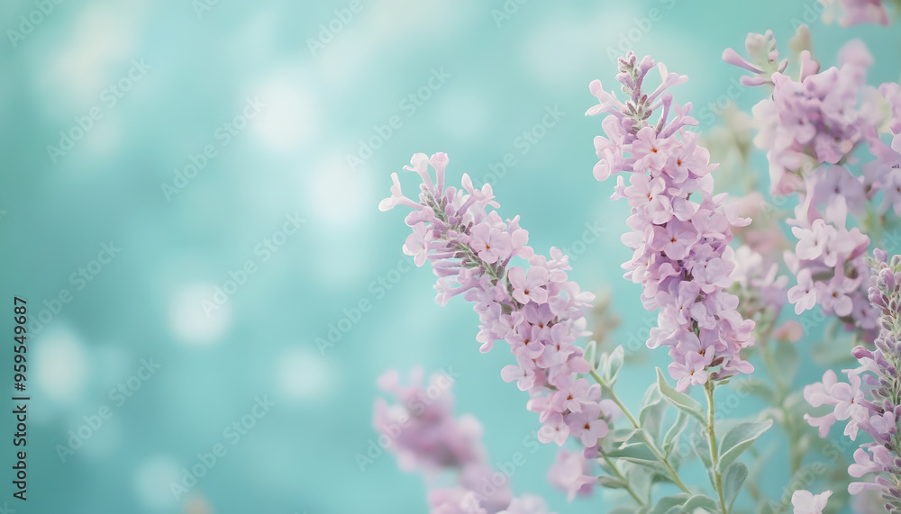 Obraz premium A single pastel color, such as mint green or lavender, providing a soothing and simple backdrop