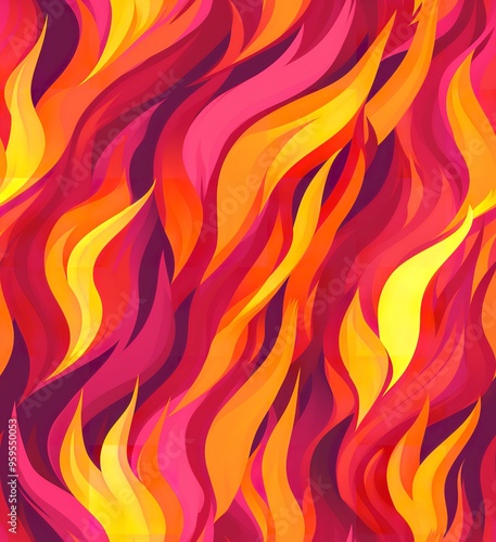 Close-Up Image of Flames Burning Against a Black Background