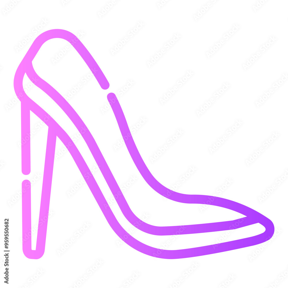 high heels Gradient icon high heels Gradient icon
