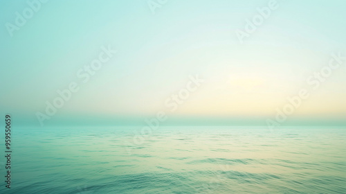 A soft mint green gradient background, smooth transition of light to darker shades