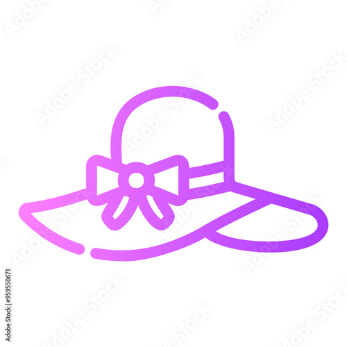 pamela hat Gradient icon
