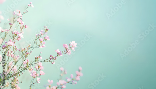 A single pastel color, such as mint green or lavender, providing a soothing and simple backdrop
