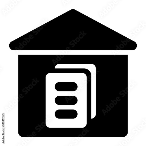 data warehouse, data, file, database, computer, technology solid or glyph icon