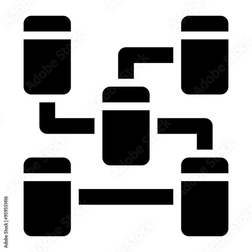 relational, database, data, file, data warehouse solid or glyph icon