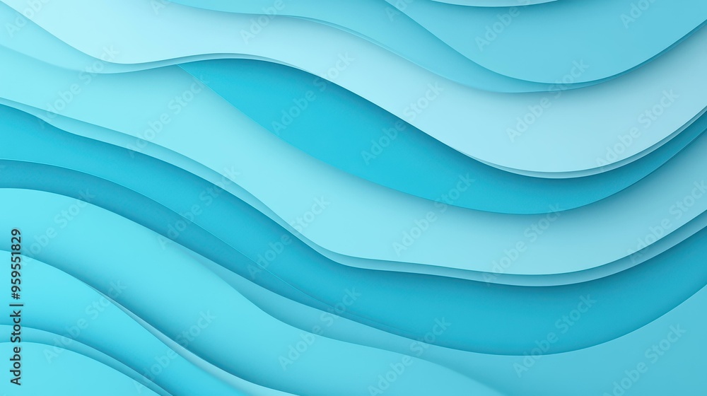 Fototapeta premium Explore a sleek light blue backdrop perfect for corporate presentations, blending modernism with a touch of simplicity.