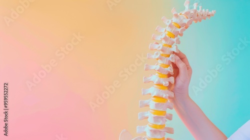 demonstrating spine alignment 