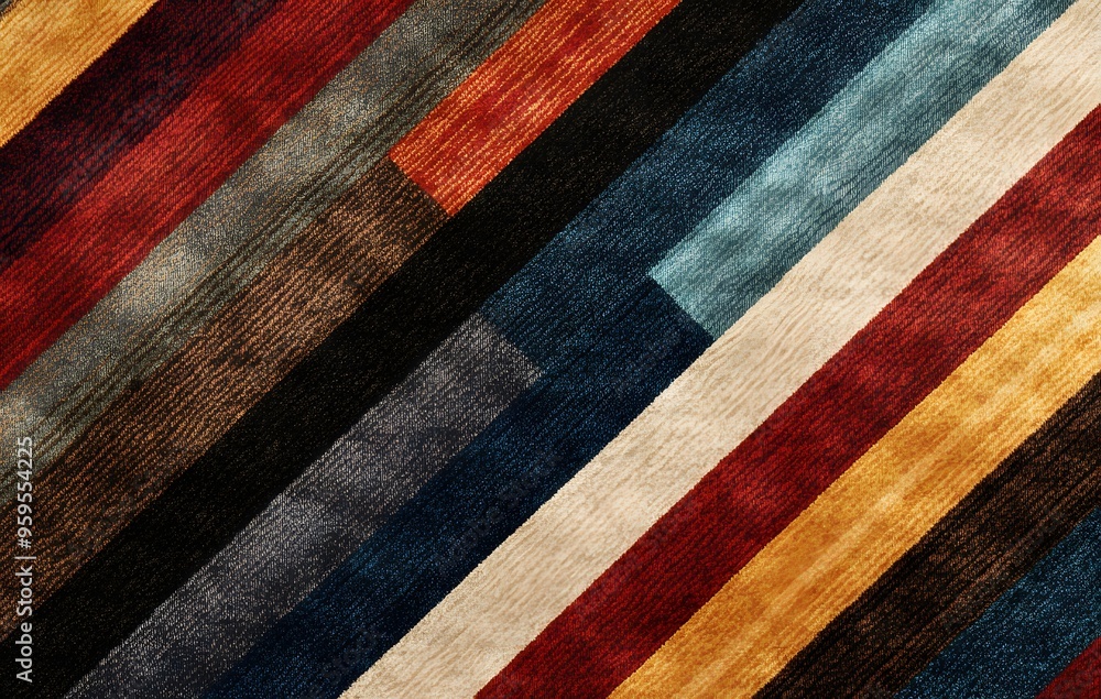 35. **Full-size seamless modern rug pattern with diagonal stripes and a variety of colors** 35. **Full-size seamless modern rug pattern with diagonal stripes and a variety of colors**