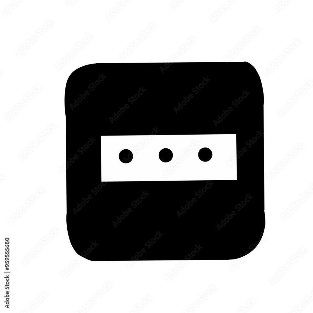 Black Electrical outlet icon Black Electrical outlet icon