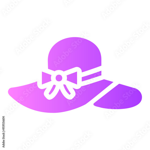 pamela hat Gradient icon