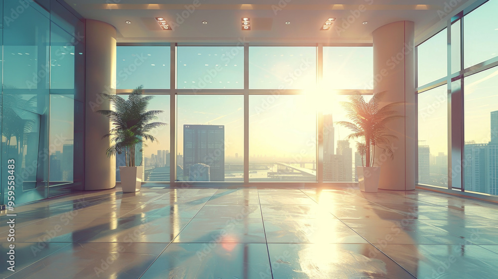 Fototapeta premium corporate office background, day time.