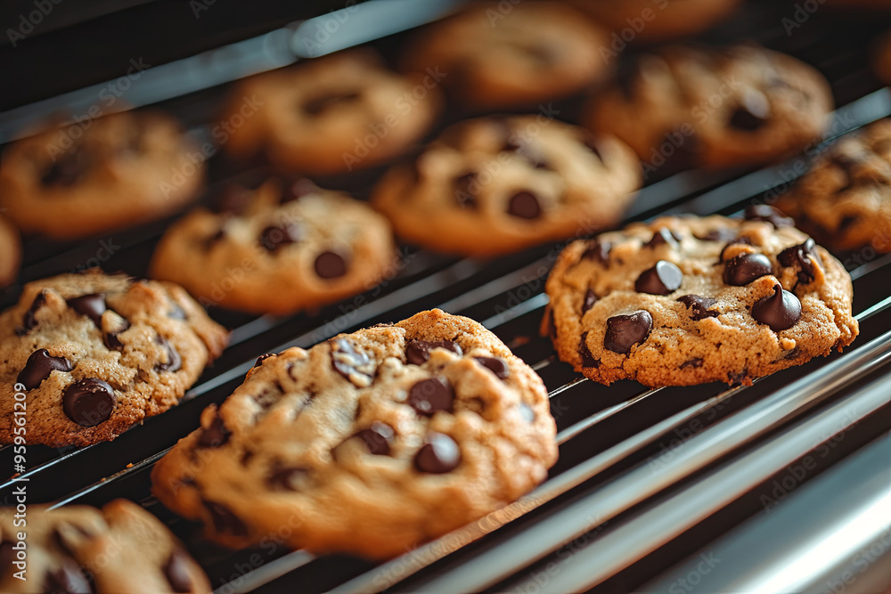 Chocolate chip cookies fresh out of the oven Chocolate chip cookies fresh out of the oven