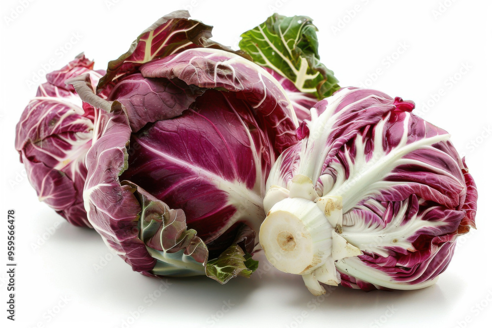 Fototapeta premium radicchio isolated on white background