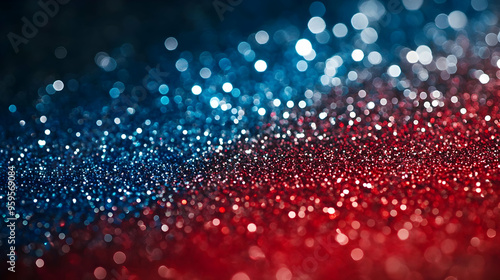 A close-up of shimmering re...