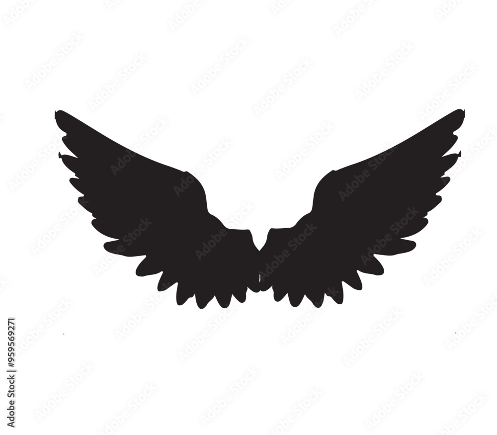 Obraz premium heart with wings