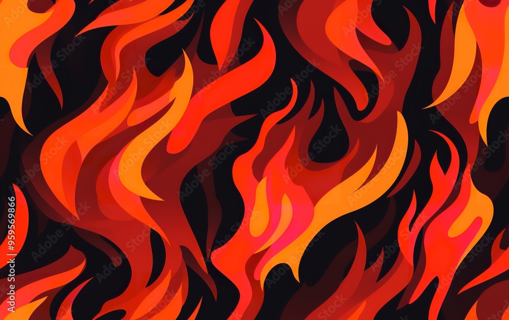 A close-up image of flames burning against a black background. The flames are bright orange and yellow, and they are reflecting on the surface below.blaze fire flame texture background
A close-up image of flames burning against a black background. The flames are bright orange and yellow, and they are reflecting on the surface below.blaze fire flame texture background
