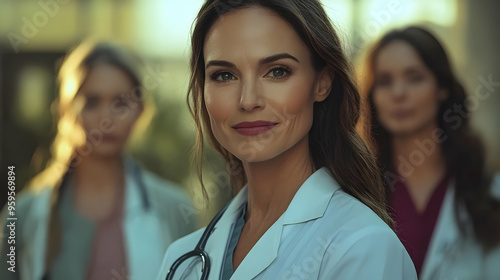 A confident female doctor l...
