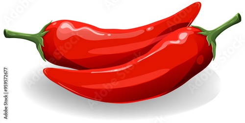 Red Chili Peppers Illustration
