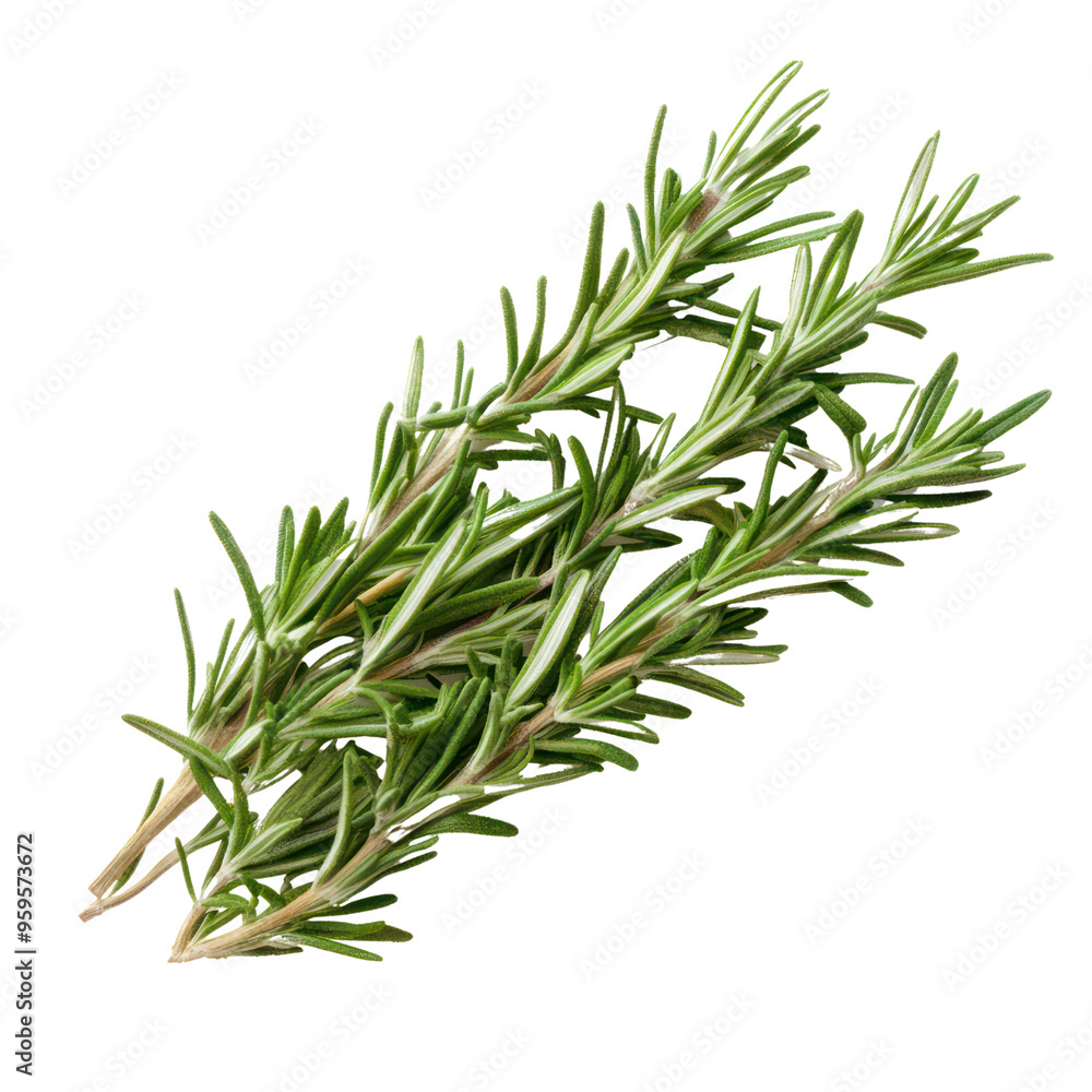Fototapeta premium Rosemary object isolated on transparent png. 