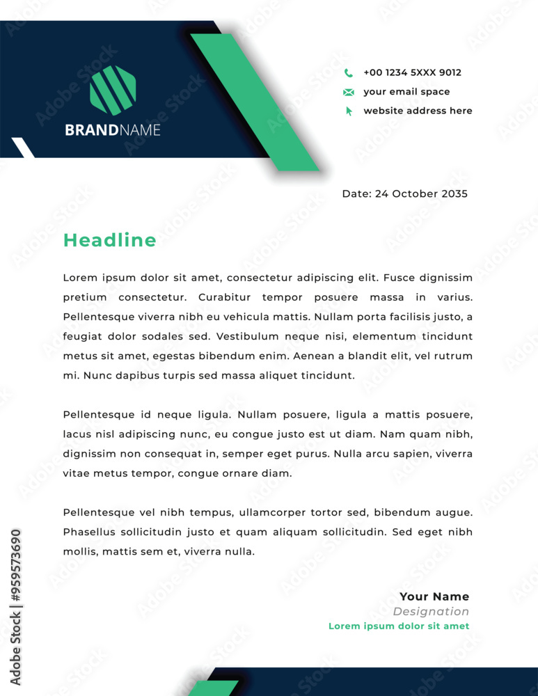 Professional company business and corporate letterhead design Professional company business and corporate letterhead design