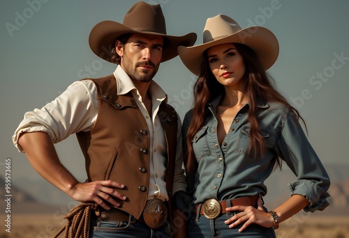 Cowboy and Cowgirl