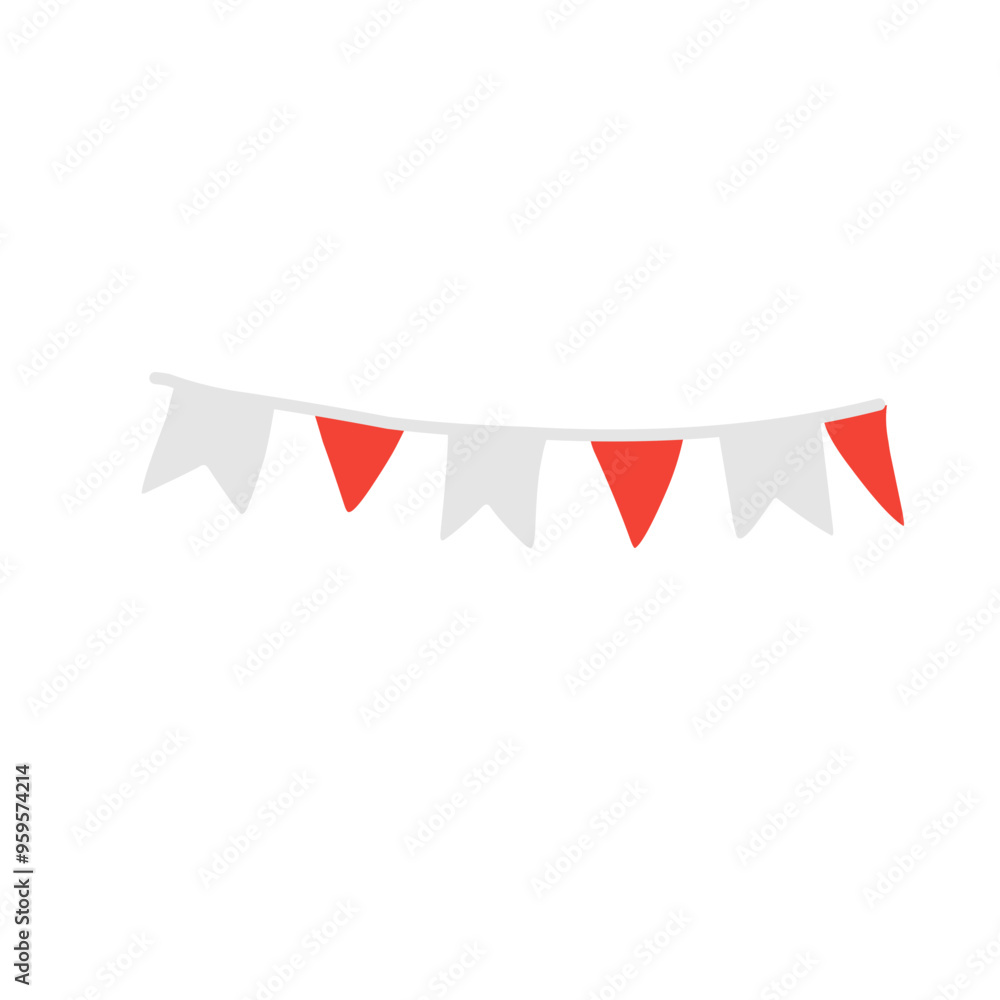 Vector illustration of the country flag of Indonesia Vector illustration of the country flag of Indonesia