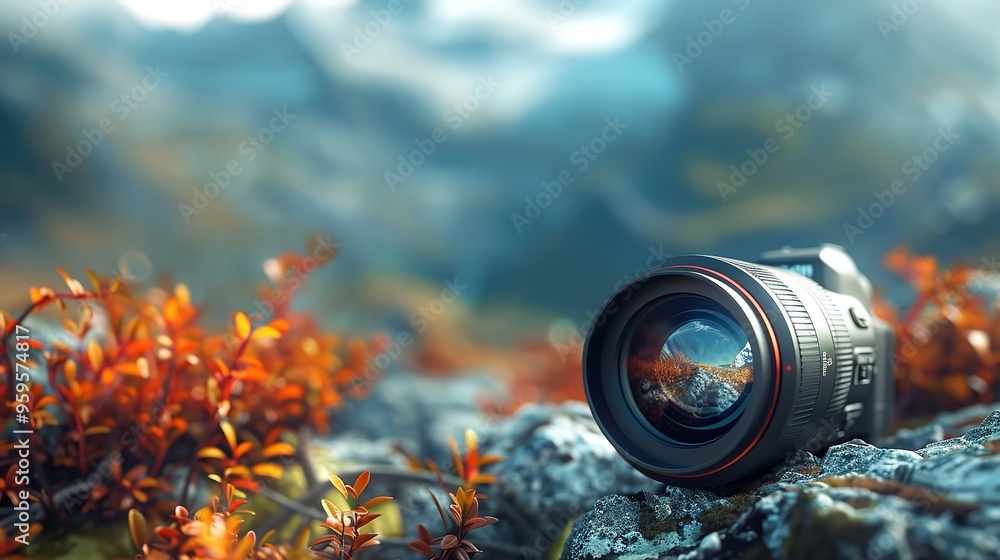 Camera Lens Mountain Landscape World Photography Day Camera Lens Mountain Landscape World Photography Day