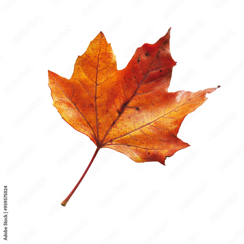 Maple leaf, Fall object isolated on transparent png. Maple leaf, Fall object isolated on transparent png.