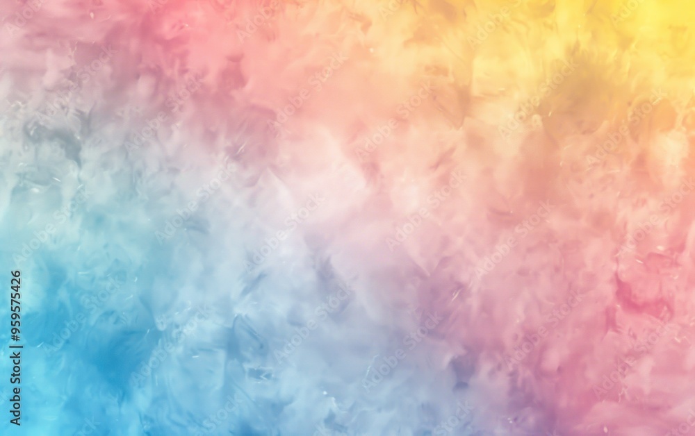 Obraz premium Abstract pastel-colored texture with soft hues of pink, blue, and yellow. Artistic design for background and digital use.