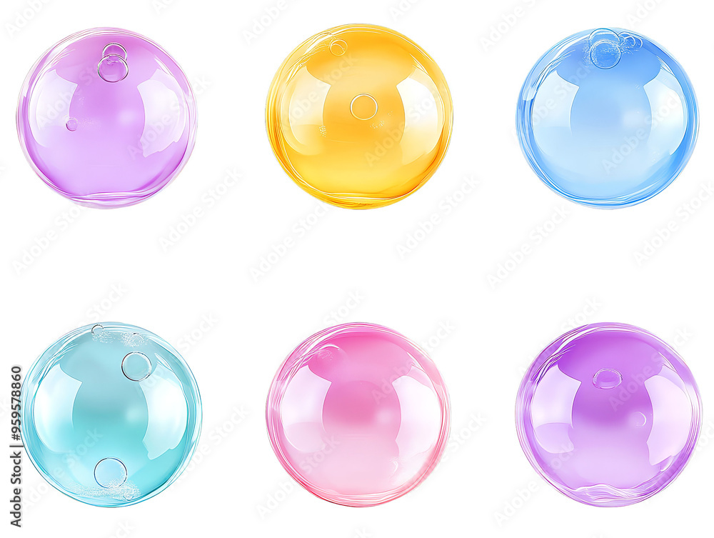 Colorful Glass Spheres Abstract Background Colorful Glass Spheres Abstract Background