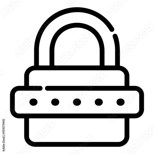 padlock Line Icon